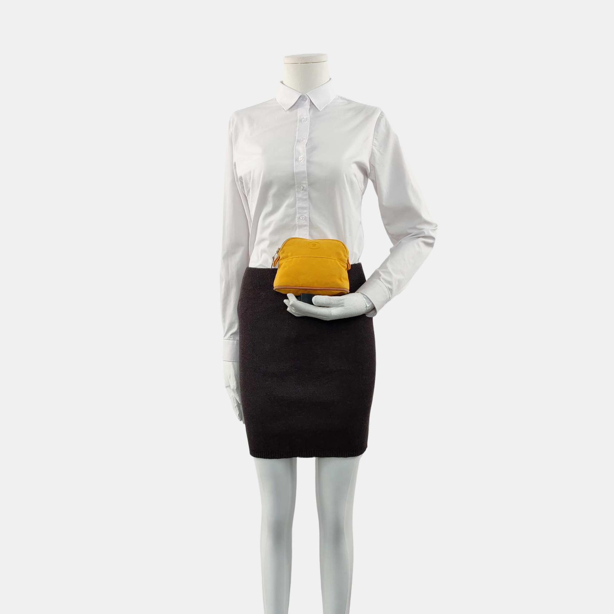 Authenticated pre-owned  Bolide 15 Canvas Yellow - Clutch at Looply