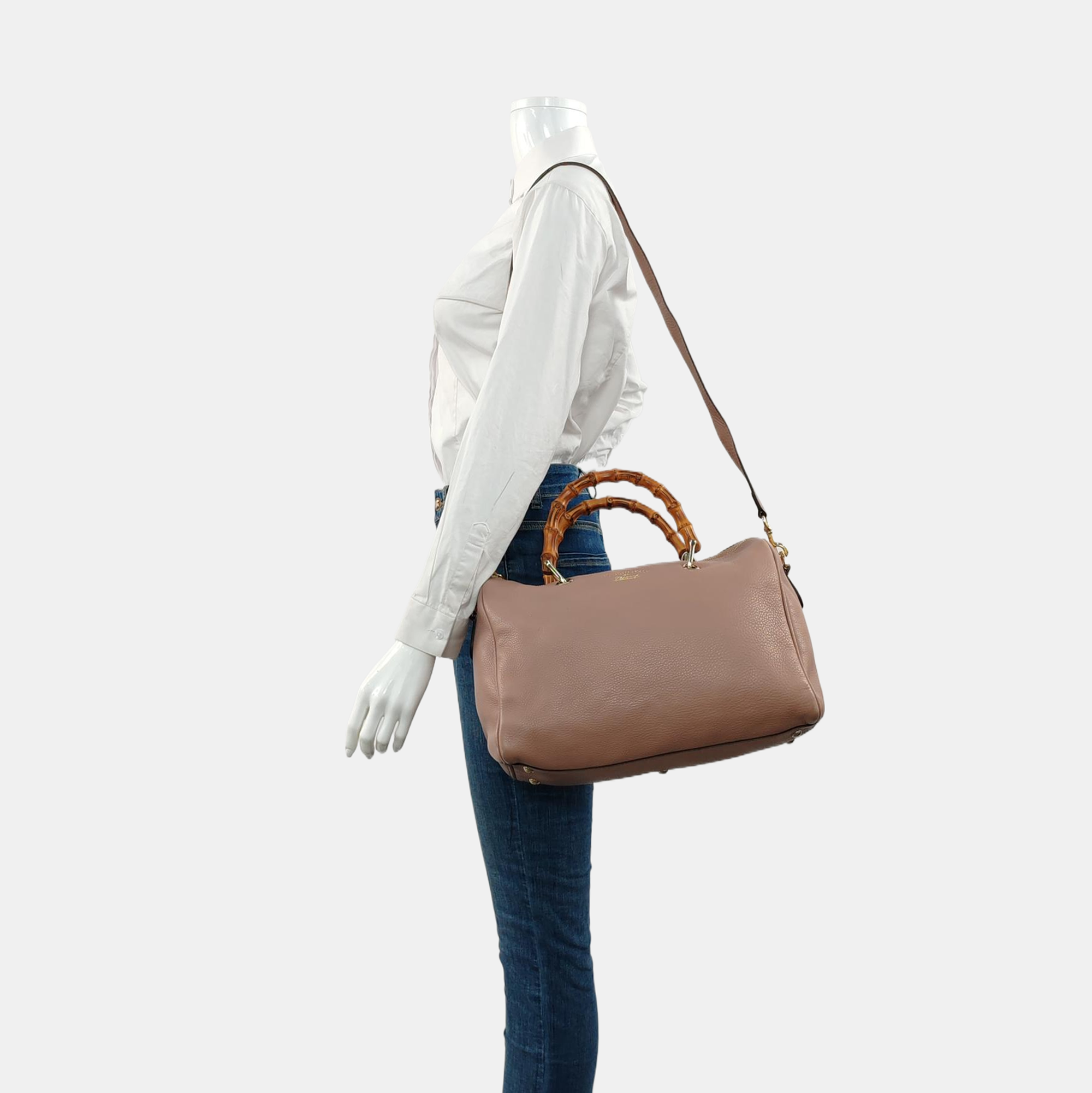 Authenticated pre-owned  Bamboo 1947 Calfskin Pink - Shoulder Bag at Looply