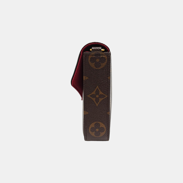 Authenticated pre-owned  Félicie Monogram Coated Canvas Brown - Shoulder Bag at Looply