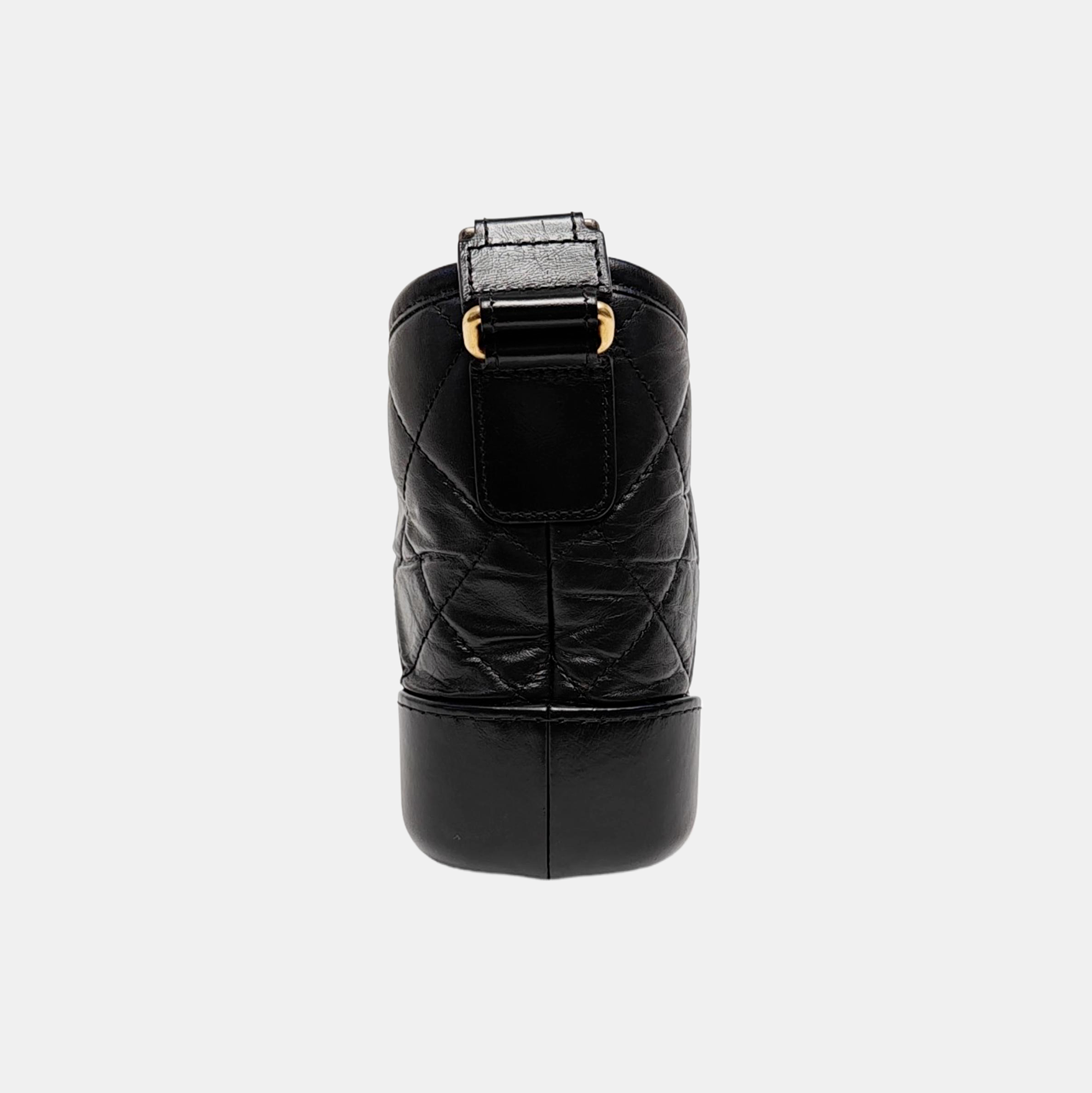 Authenticated pre-owned  Gabrielle Small Quilted Vintage Calf Black - Shoulder Bag at Looply