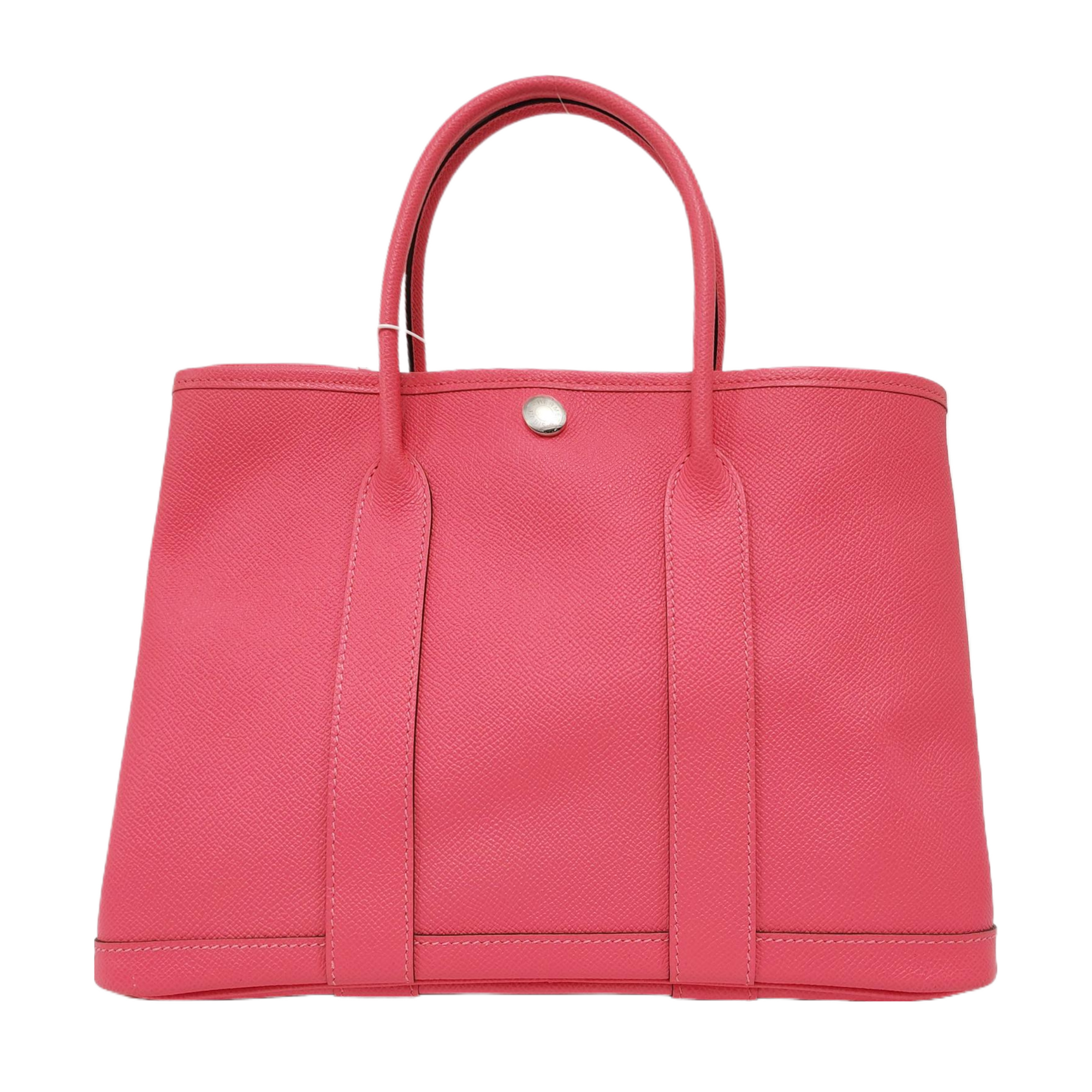 Authenticated pre-owned  Garden Party 30 Epsom Pink - Top Handle Bag at Looply