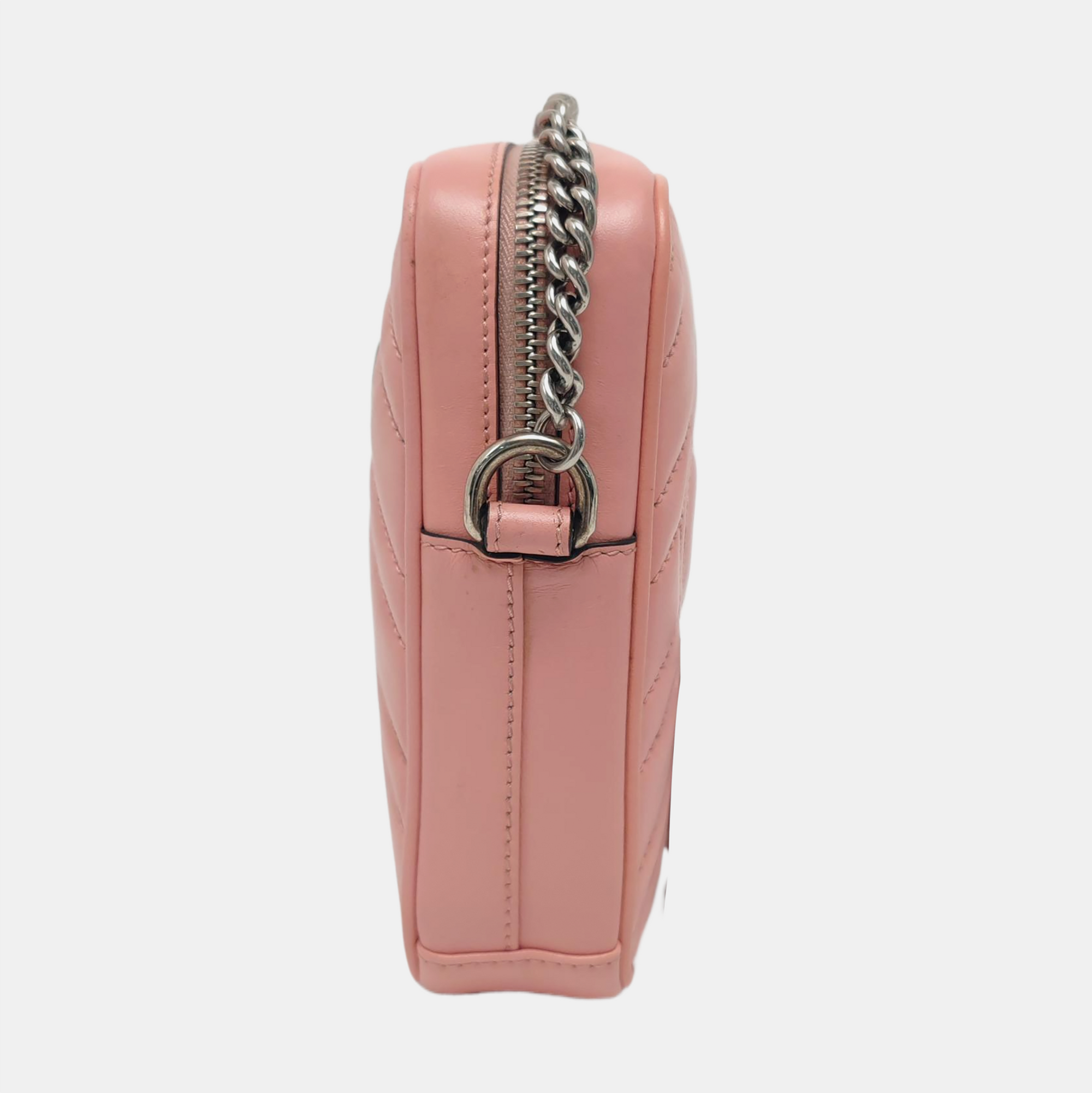 Authenticated pre-owned  GG Marmont Mini Calfskin Pink - Shoulder Bag at Looply