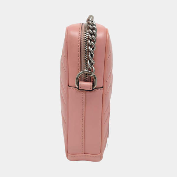 Authenticated pre-owned  GG Marmont Mini Calfskin Pink - Shoulder Bag at Looply