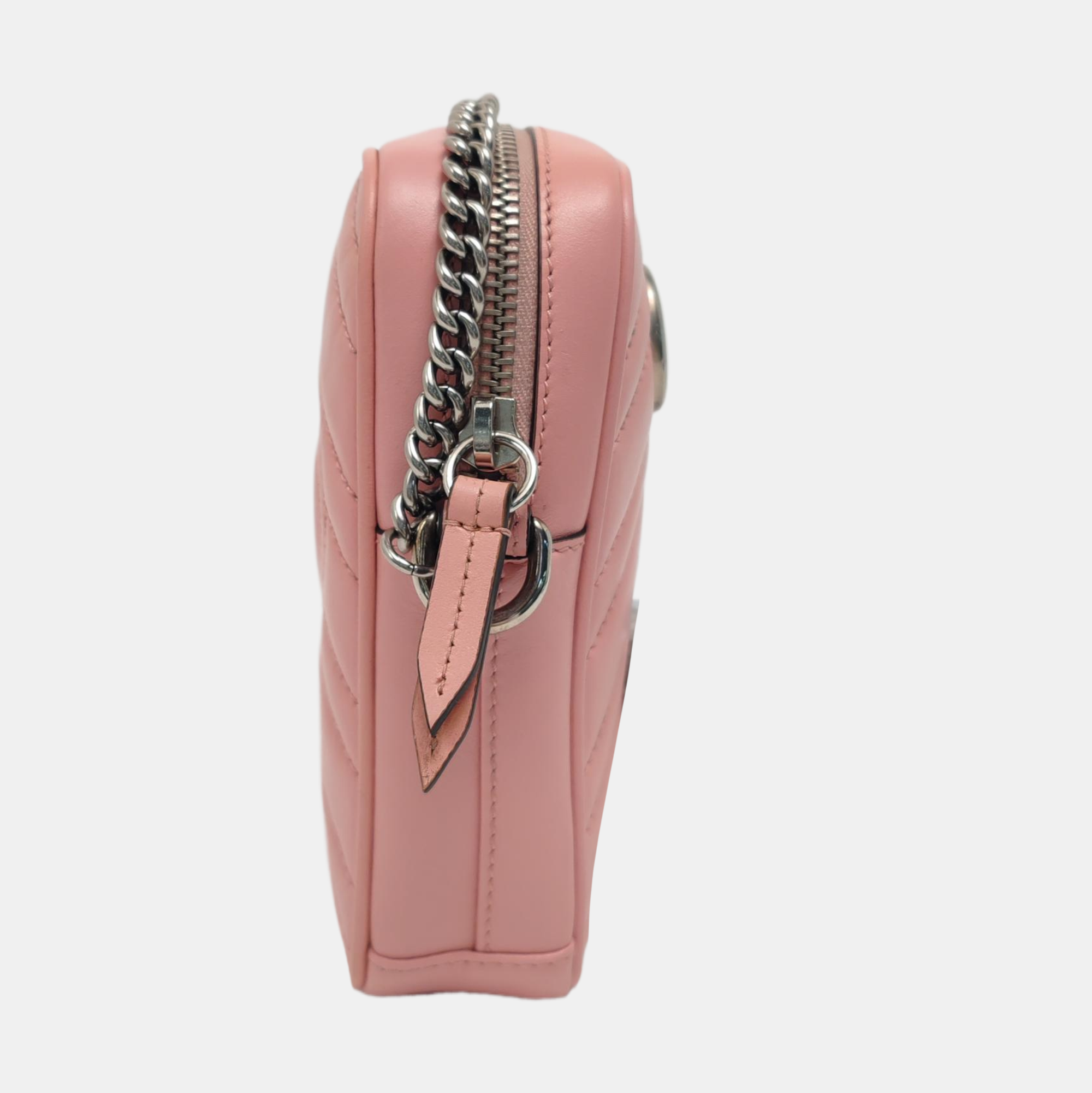 Authenticated pre-owned  GG Marmont Mini Calfskin Pink - Shoulder Bag at Looply