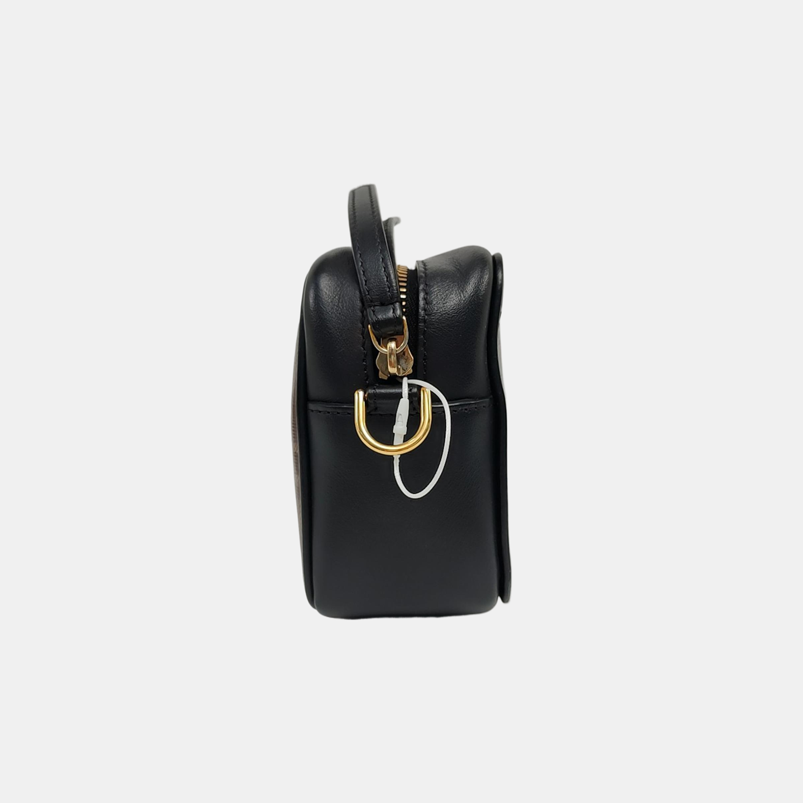Coated Canvas Crossbody Bag Mini Brown