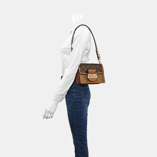 DAUPHINE Mini Coated Canvas Brown