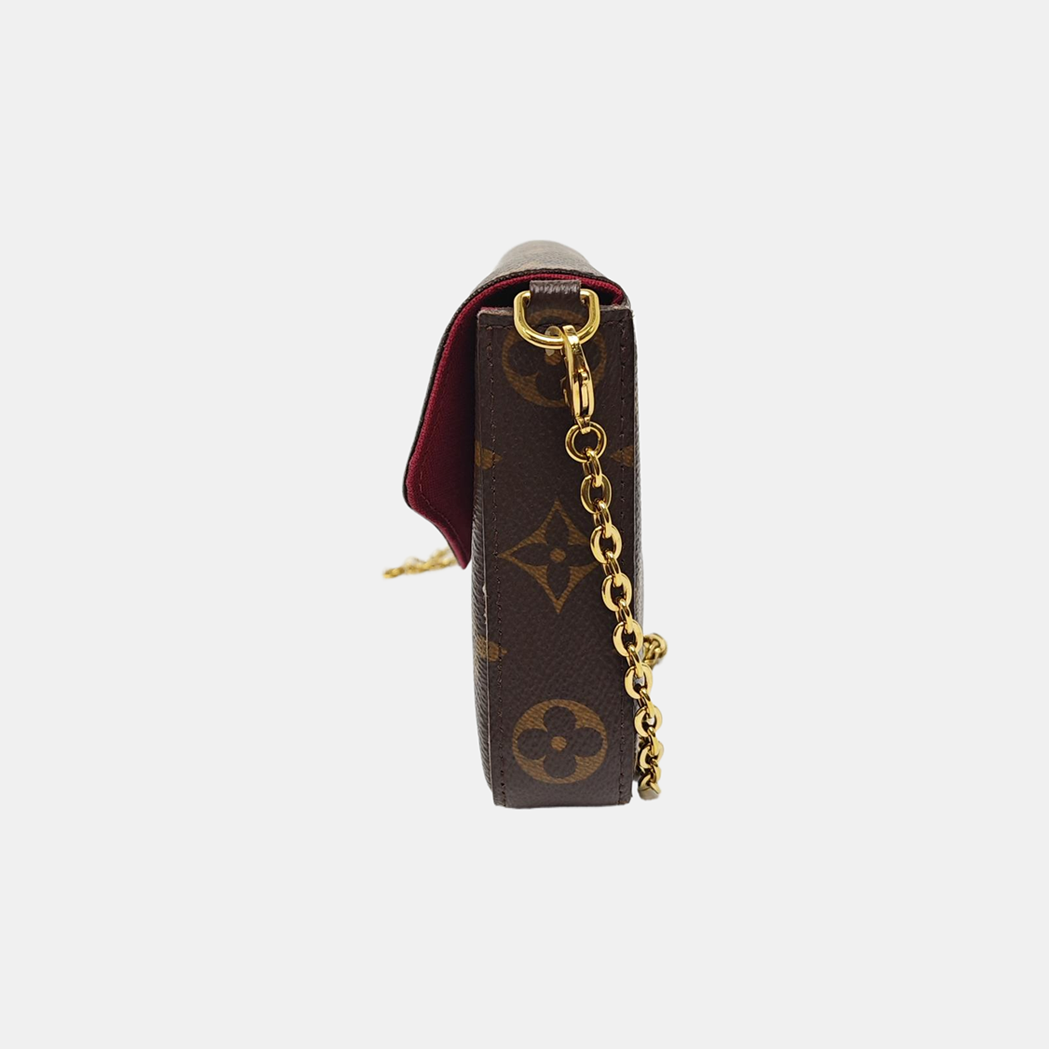 Authenticated pre-owned  Félicie Monogram Coated Canvas Brown - Crossbody Bag at Looply