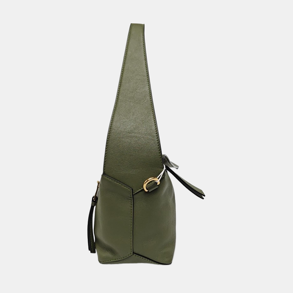 Authenticated pre-owned  Puzzle Hobo Calfskin Green - Top Handle Bag at Looply