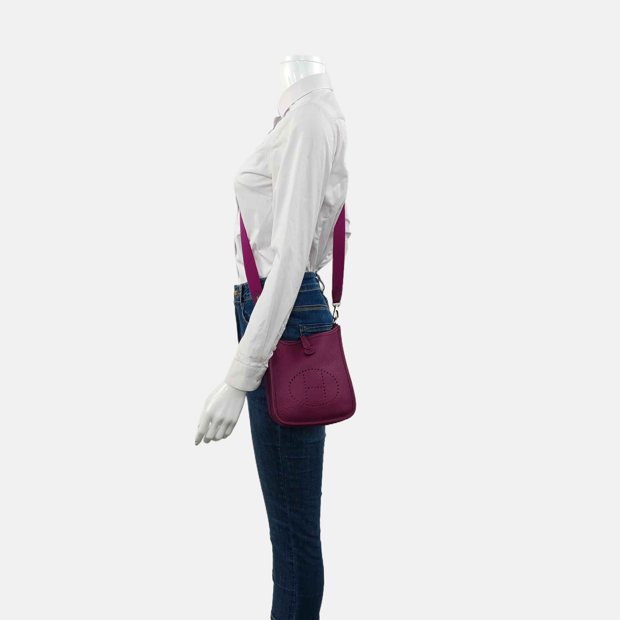 Authenticated pre-owned  Evelyne Mini Clemence Purple - Shoulder Bag at Looply