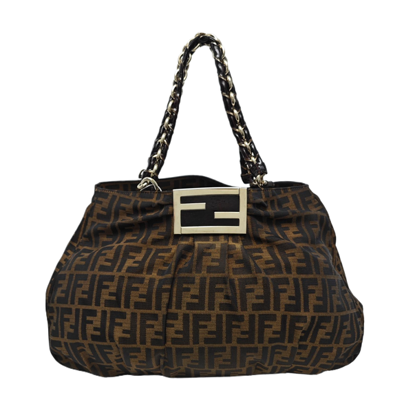 Canvas Top Handle Bag Brown