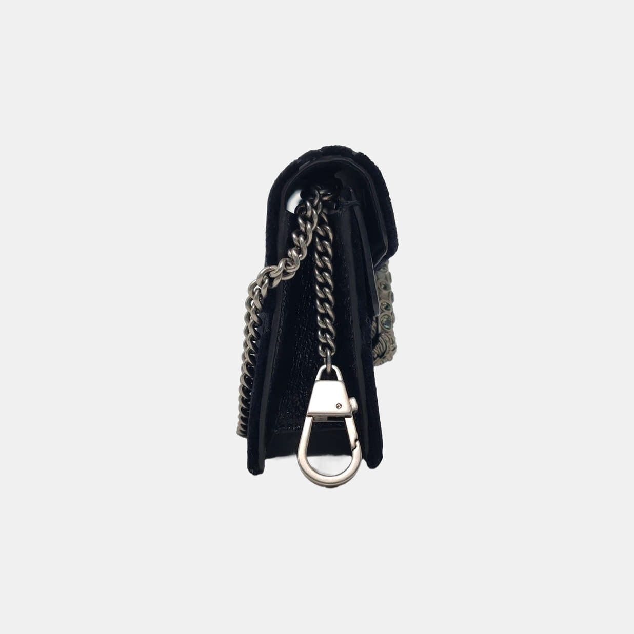 Authenticated pre-owned  Dionysus Super Mini Monogram Velvet Black - Shoulder Bag at Looply