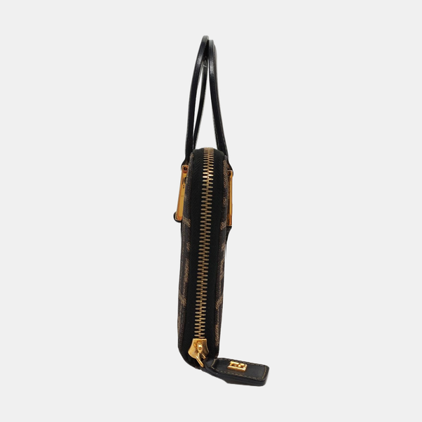 Canvas Top Handle Bag Brown
