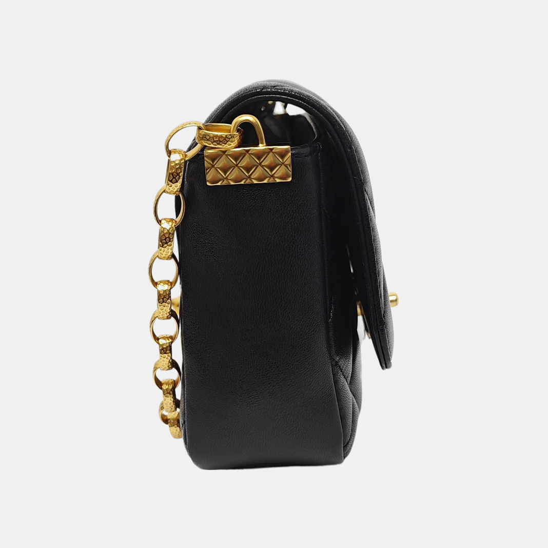Quilted Lambskin Black
