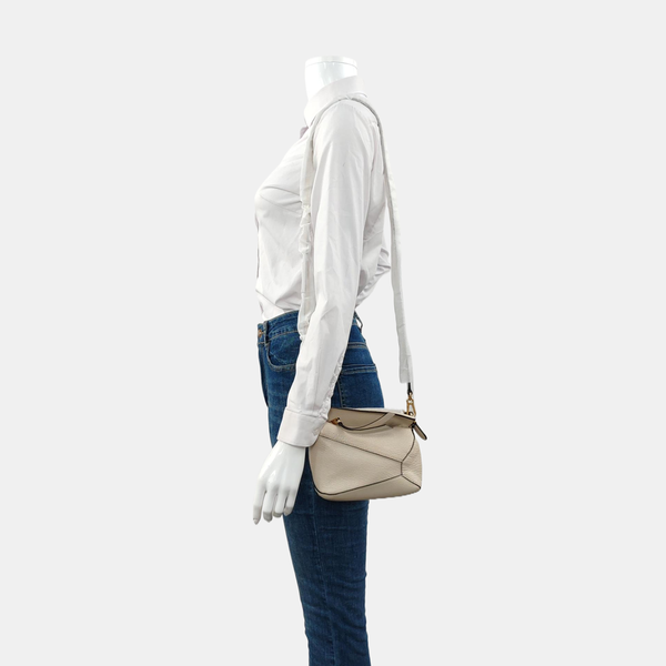 Puzzle Mini Lambskin Beige