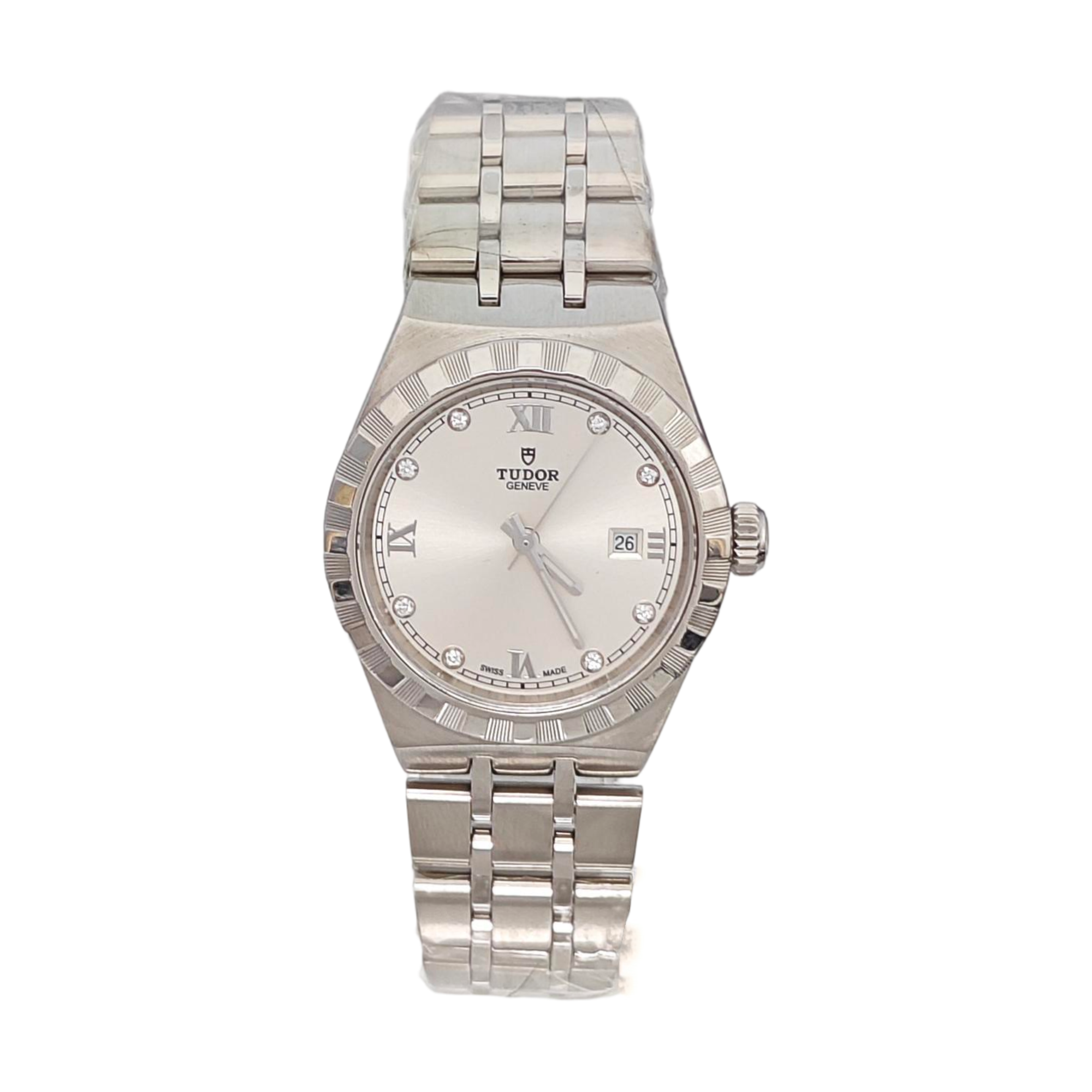 28mm Silver Automatic Watch