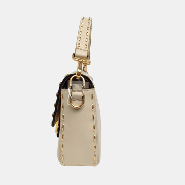 Baguette Medium Calfskin White
