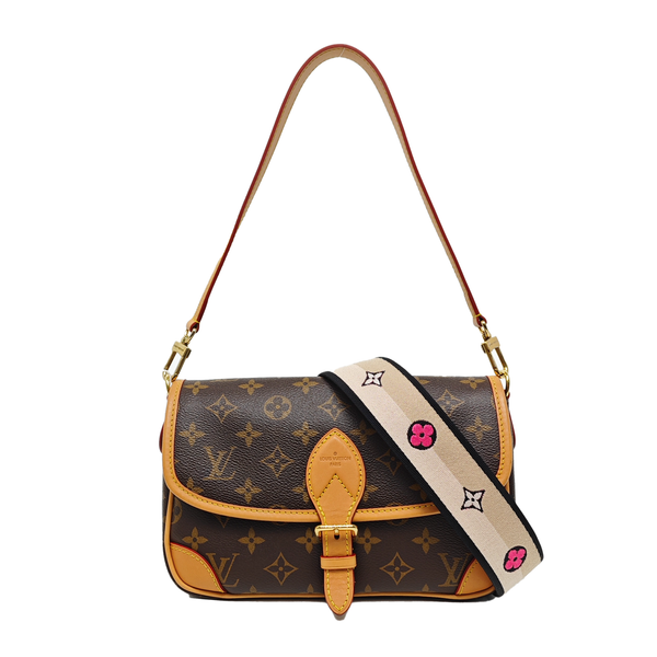 DIANE Monogram Coated Canvas Brown