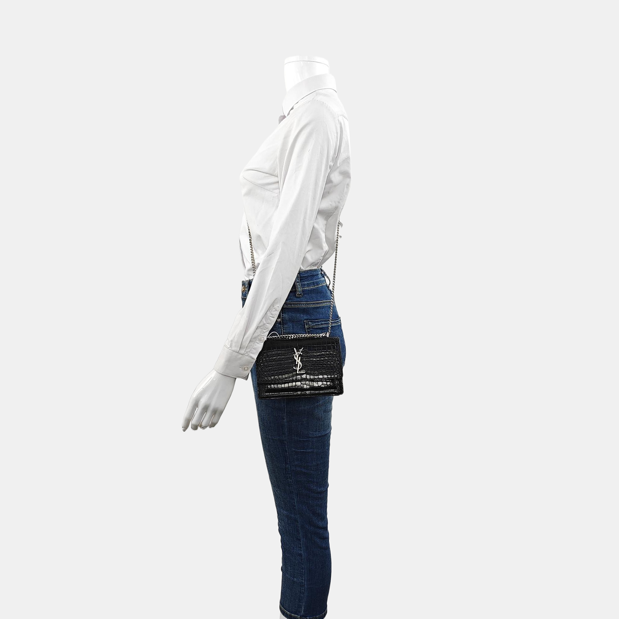 SUNSET Mini Calfskin Black