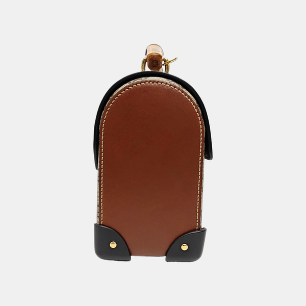 Padlock Small Monogram Coated Canvas Beige