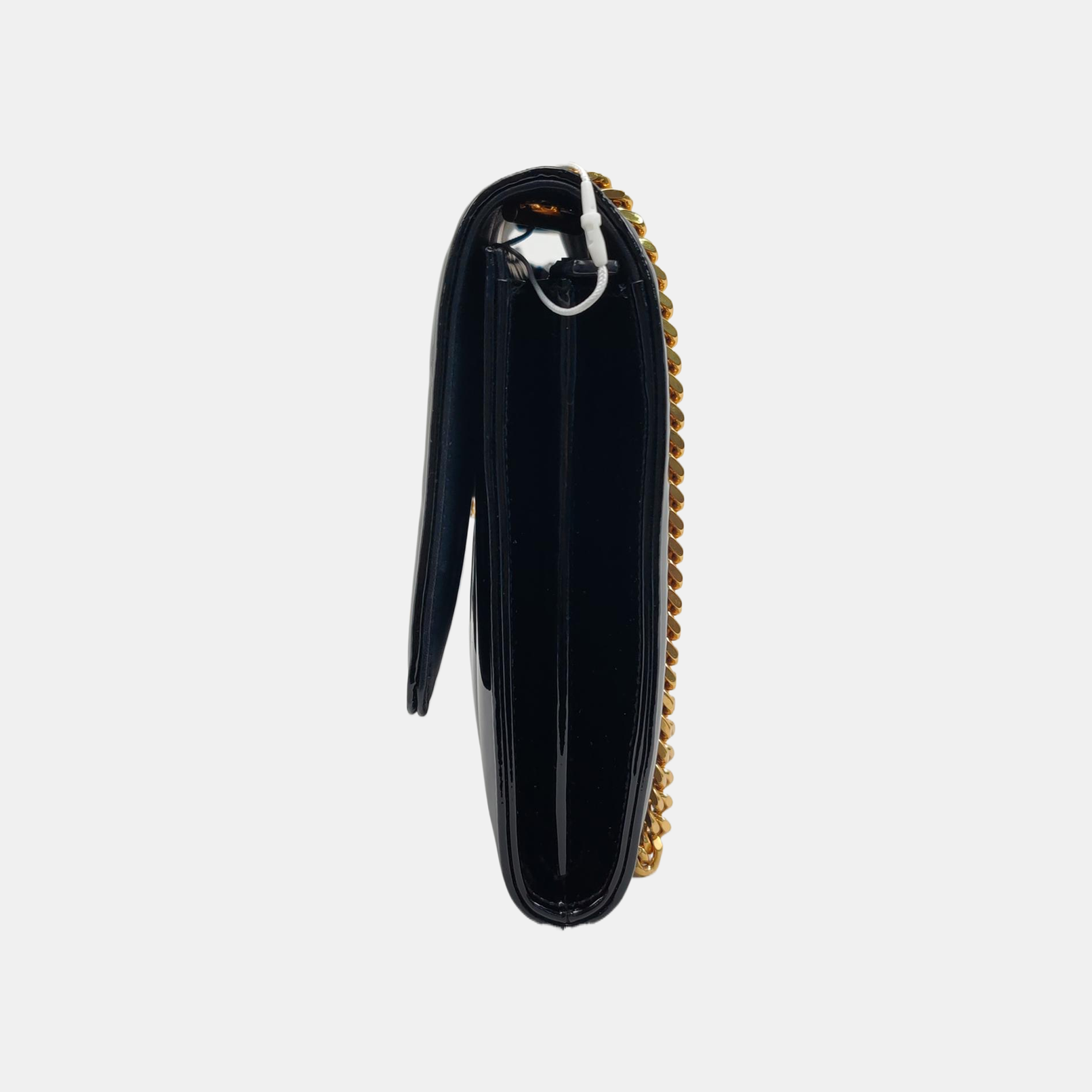 VICKY Large Quilted Patent Leather Black