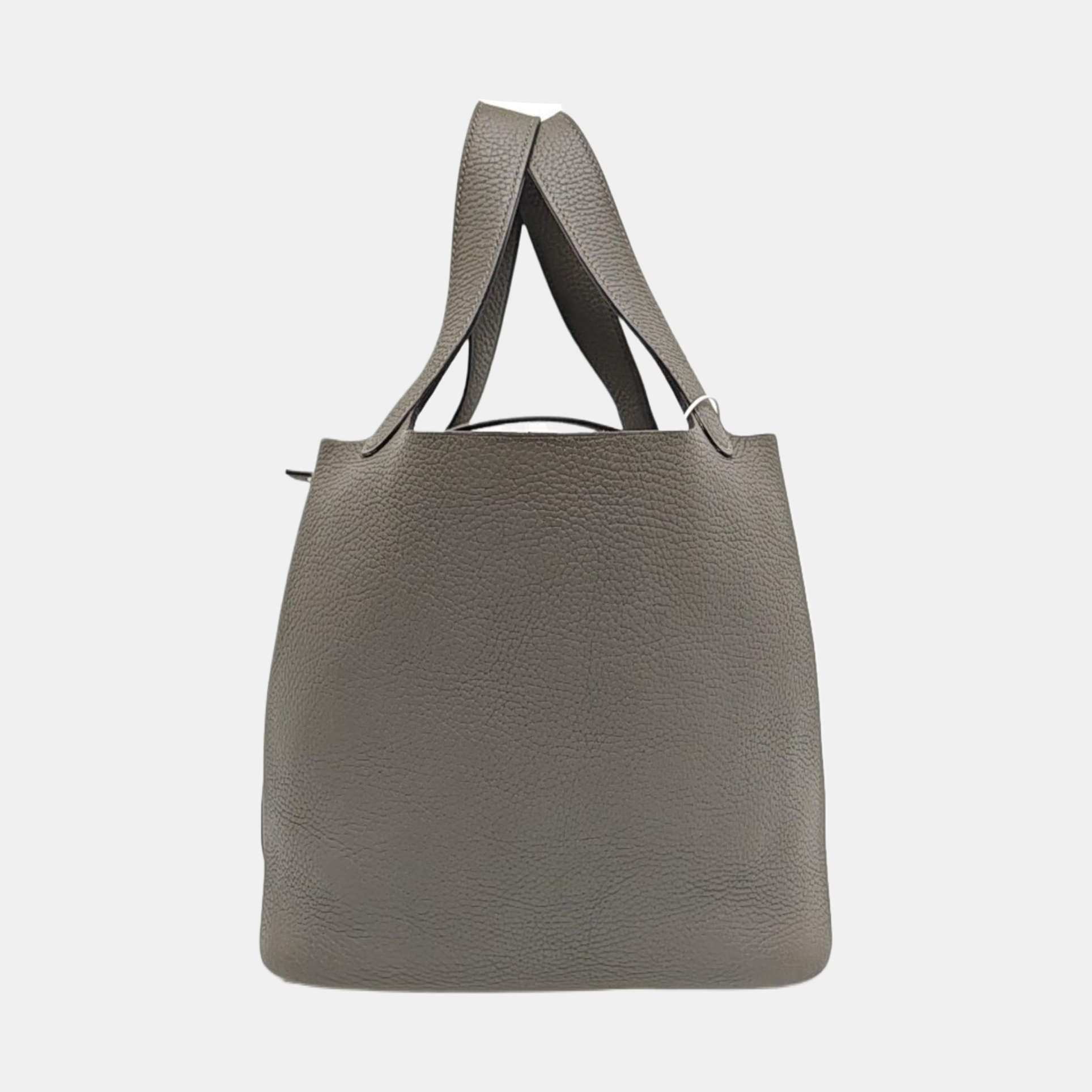 Authenticated pre-owned  Picotin Lock 22 Clemence Gray - Top Handle Bag at Looply