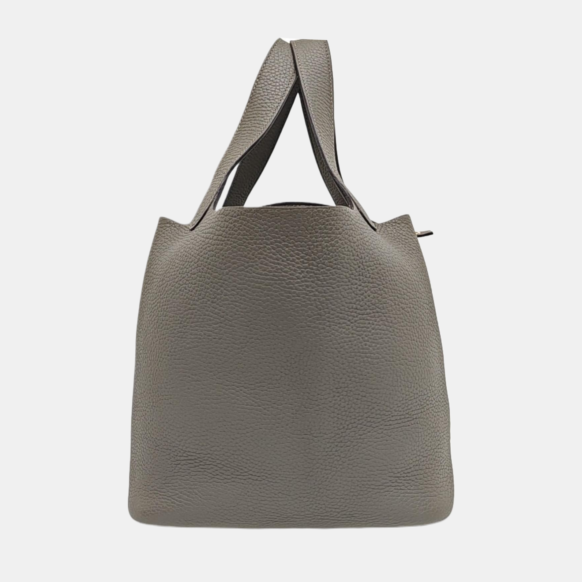 Authenticated pre-owned  Picotin Lock 22 Clemence Gray - Top Handle Bag at Looply