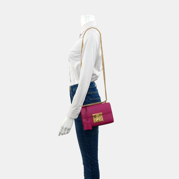 Authenticated pre-owned  Padlock Small Calfskin Pink - Shoulder Bag at Looply