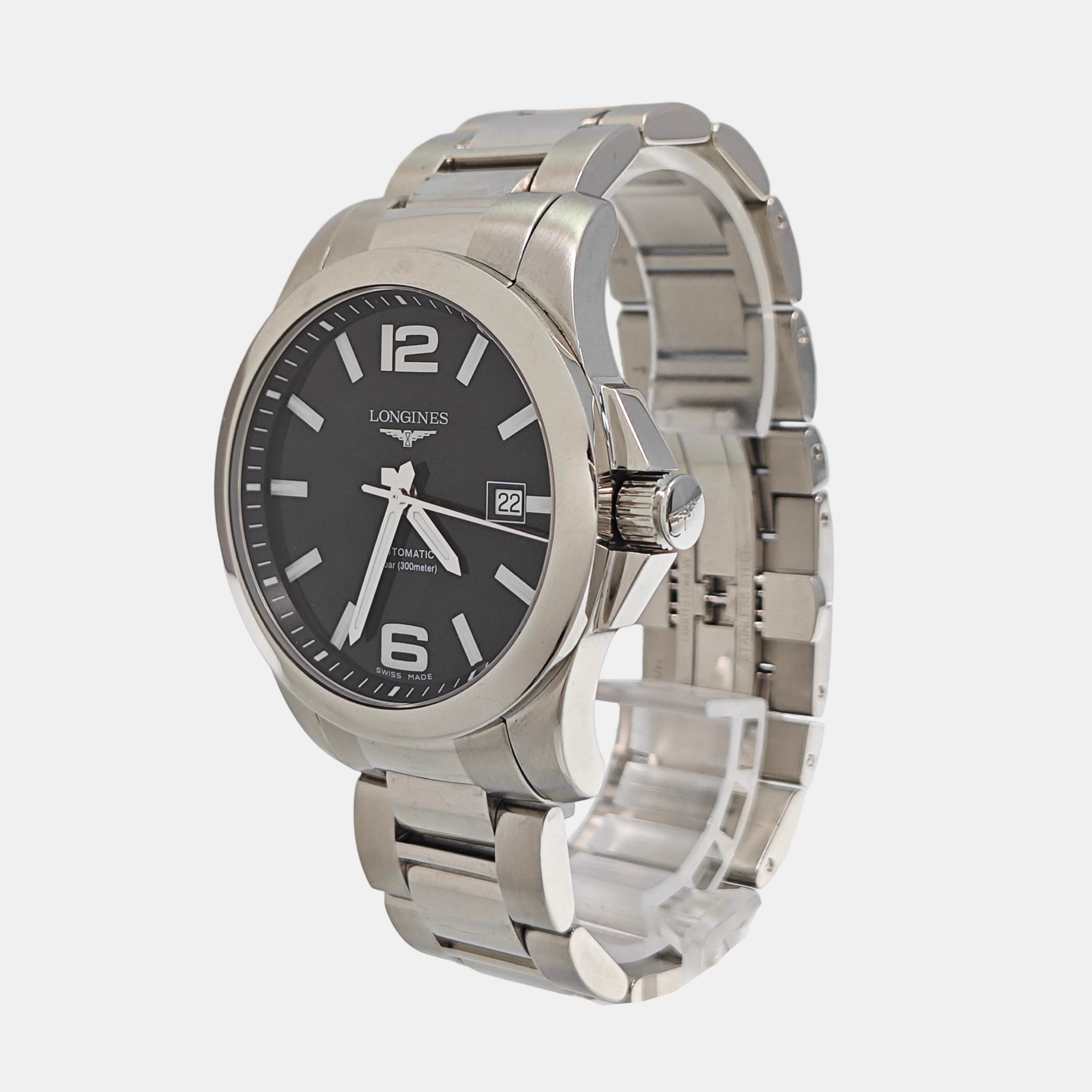 Conquest 41mm Black Automatic Watch