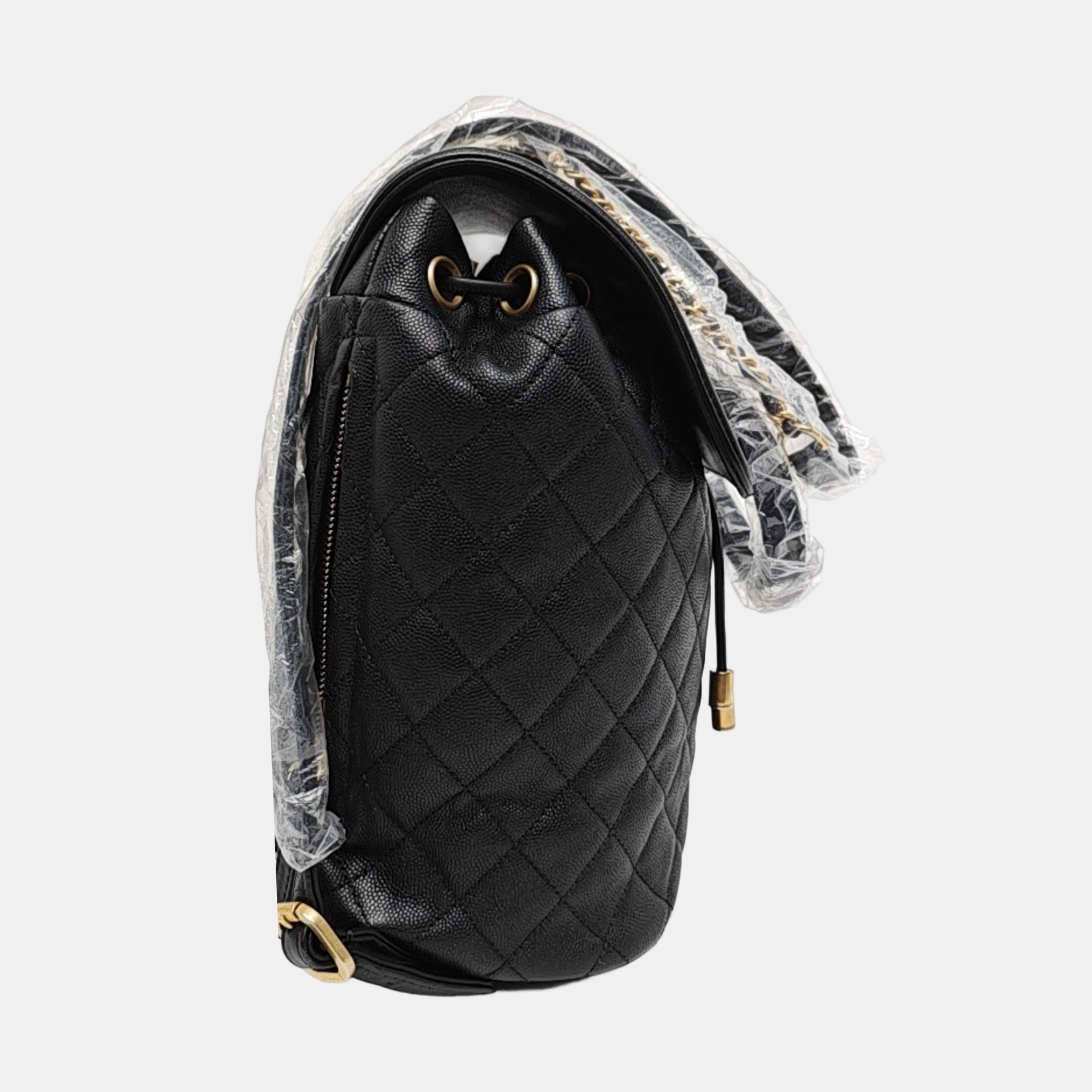 FILIGREE Small Quilted Grained Calfskin Black