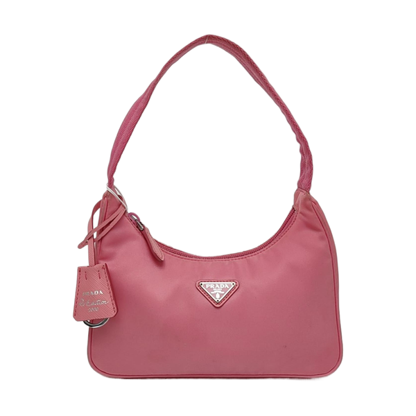 Authenticated pre-owned  Reedition2000 Mini Nylon Pink - Top Handle Bag at Looply