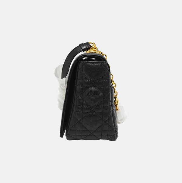 Dior Caro Medium Cannage Calfskin Black