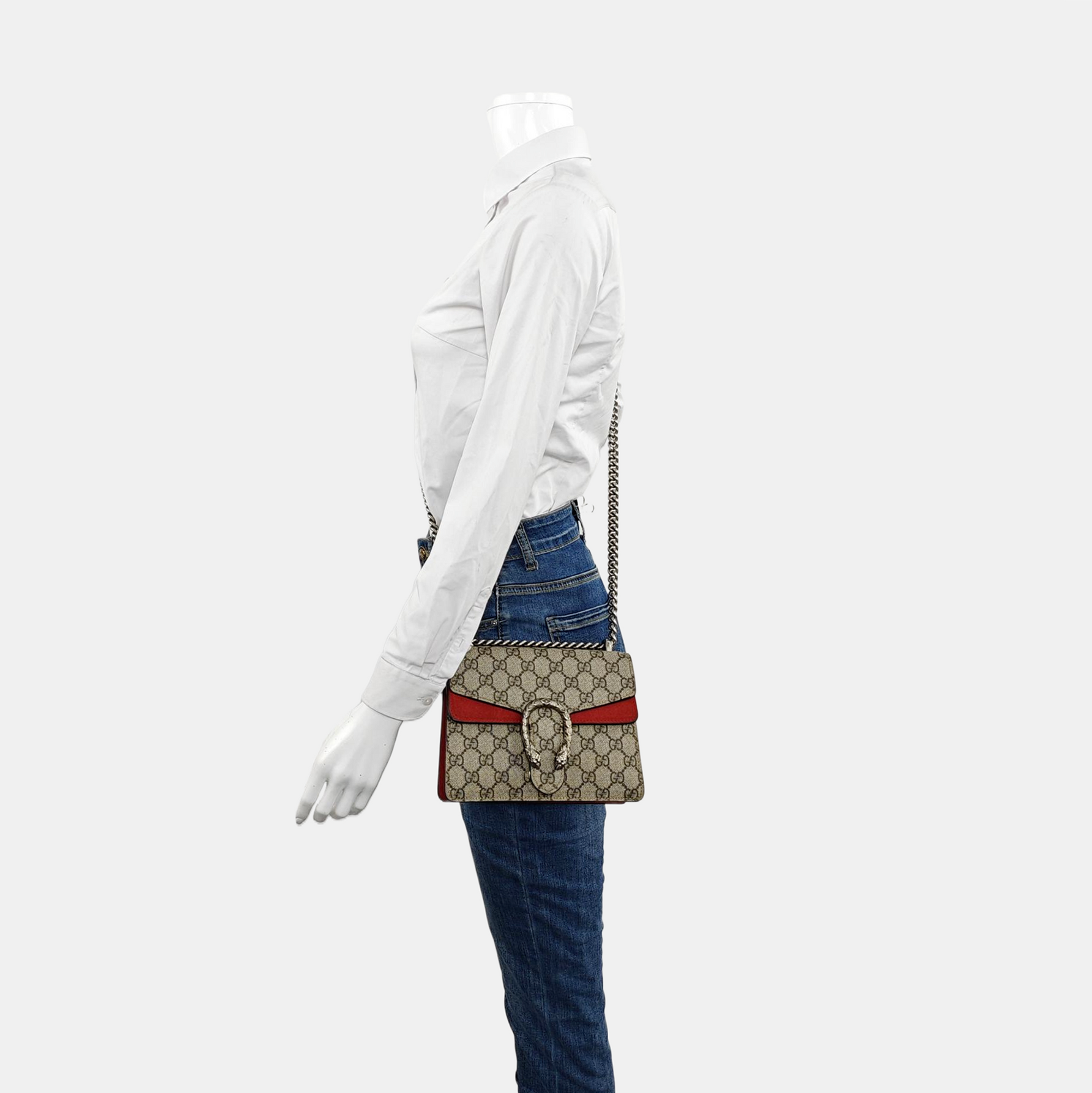 Authenticated pre-owned  Dionysus Super Mini Monogram Coated Canvas Beige - Crossbody Bag at Looply