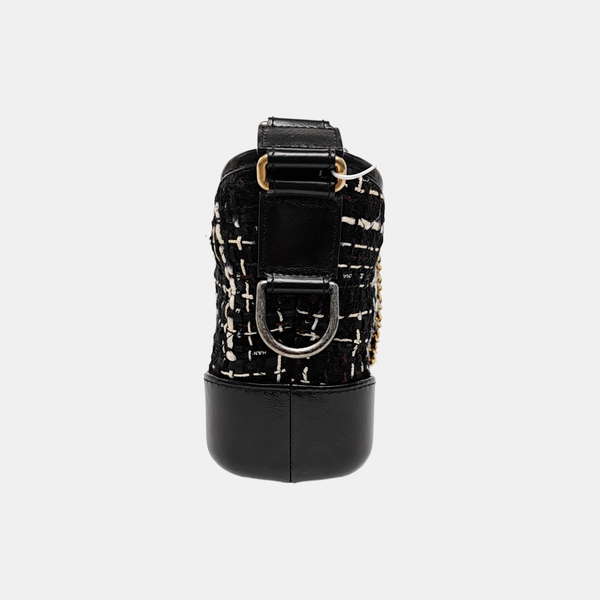 Authenticated pre-owned  Gabrielle Small Quilted Wool Black - Crossbody Bag at Looply