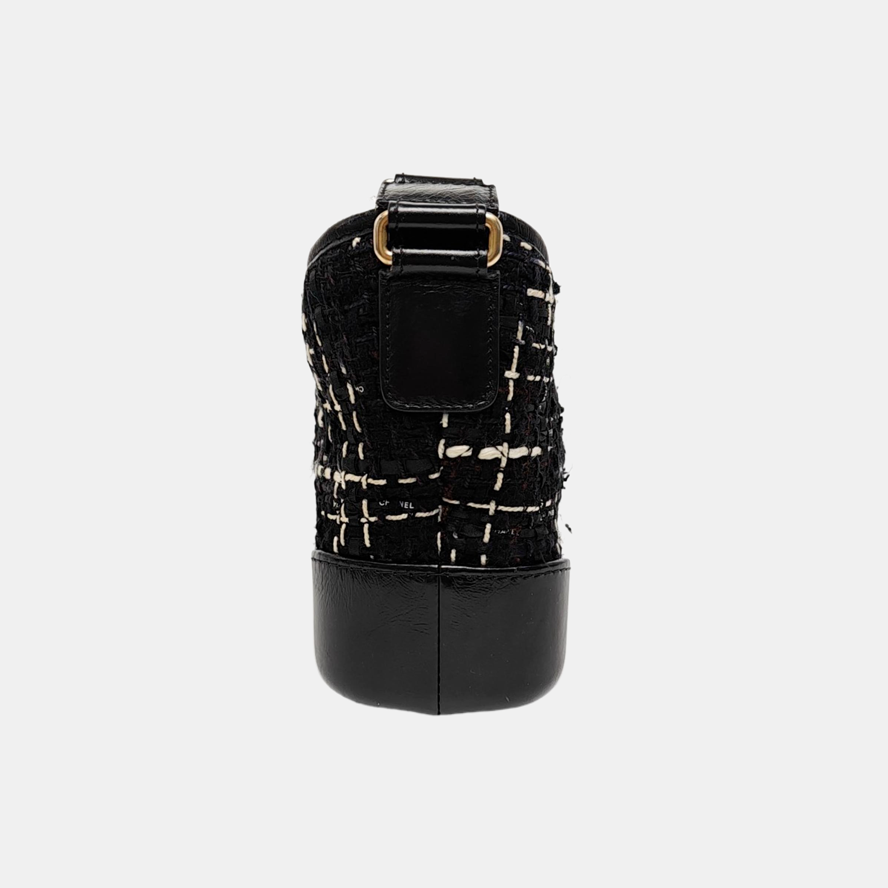 Authenticated pre-owned  Gabrielle Small Quilted Wool Black - Crossbody Bag at Looply