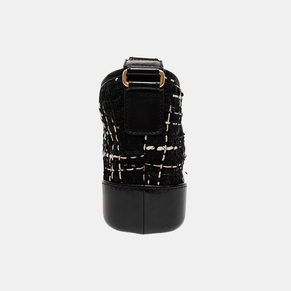 Authenticated pre-owned  Gabrielle Small Quilted Wool Black - Crossbody Bag at Looply