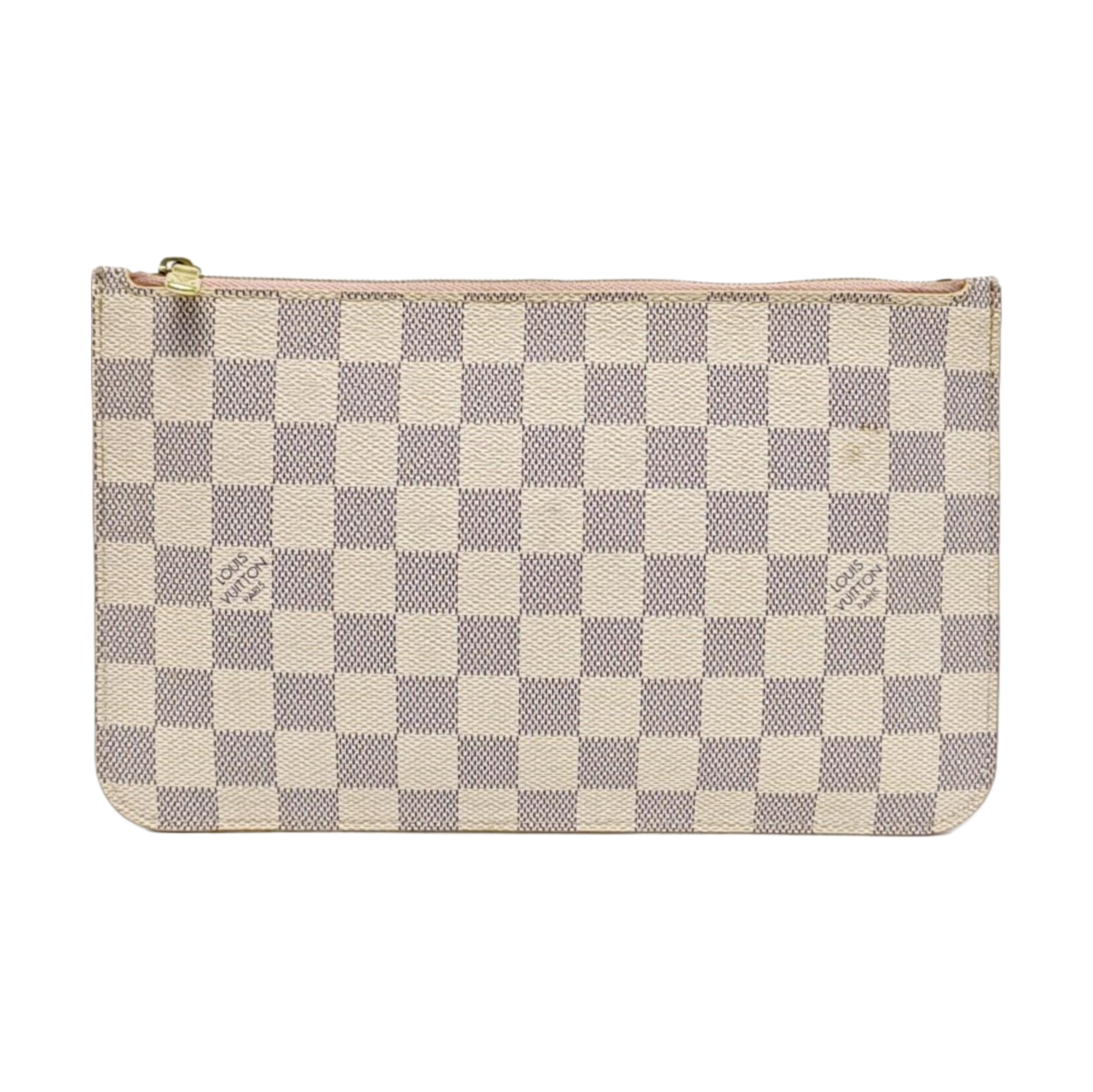 Authenticated pre-owned  Neverfull Damier Azur Coated Canvas White - Top Handle Bag at Looply