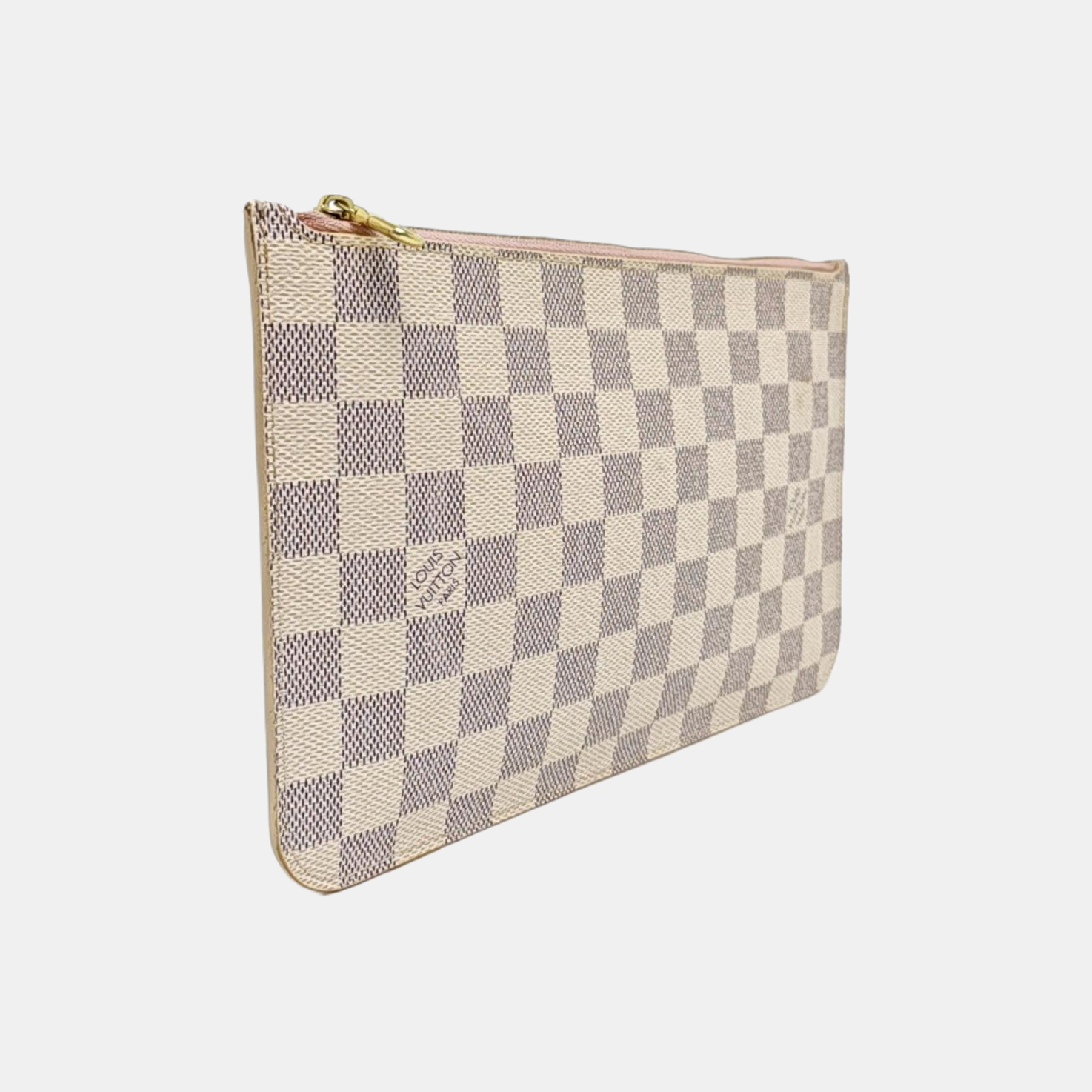 Authenticated pre-owned  Neverfull Damier Azur Coated Canvas White - Top Handle Bag at Looply