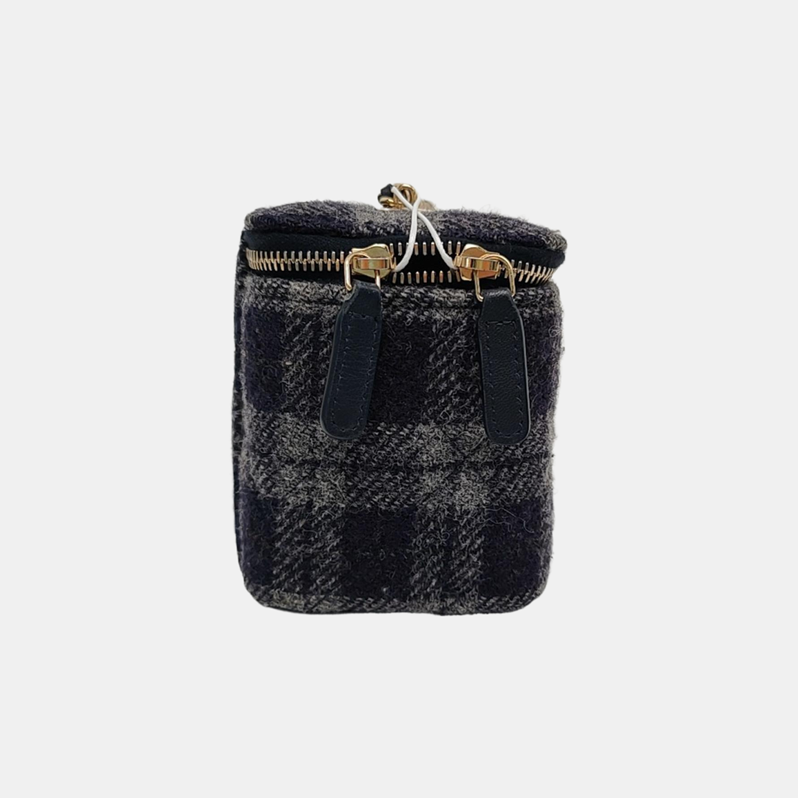 Authenticated pre-owned  Vanity Case Quilted Wool Blue - Shoulder Bag at Looply