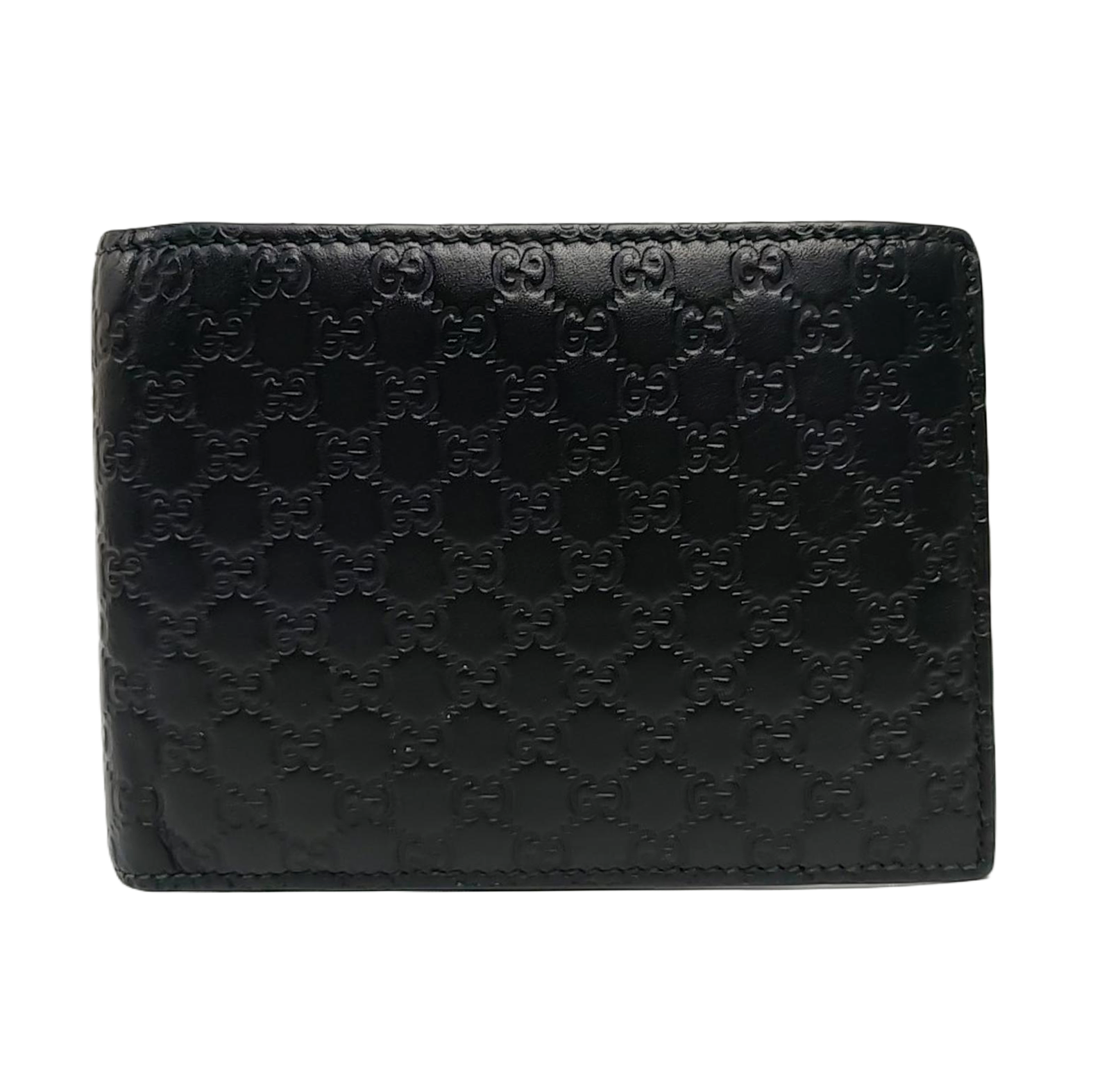 Authenticated pre-owned  Microguccissima Monogram Calfskin Black Wallet - Handbags at Looply