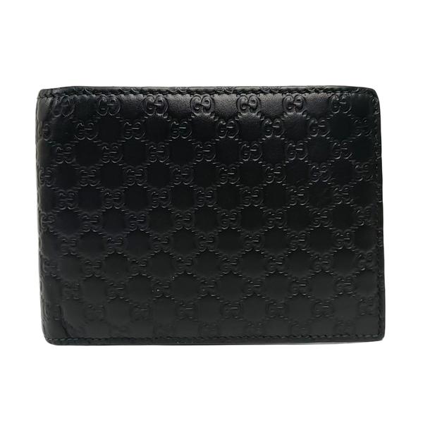 Authenticated pre-owned  Microguccissima Monogram Calfskin Black Wallet - Handbags at Looply