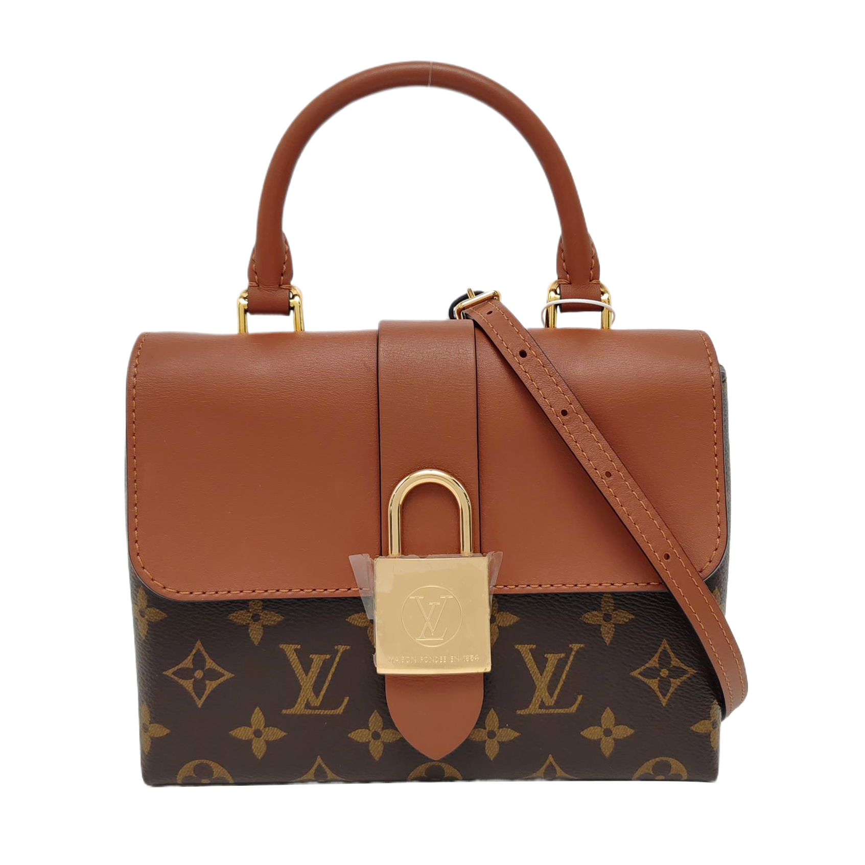 Authenticated pre-owned  Locky BB Monogram Coated Canvas Brown - Shoulder Bag at Looply