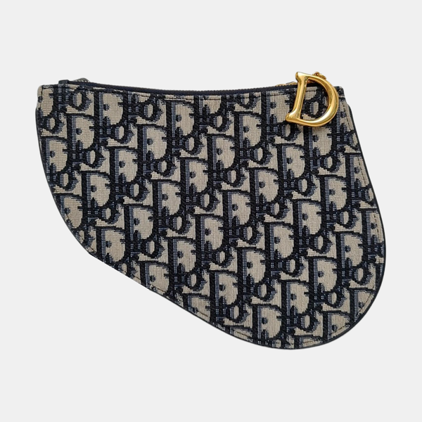 Authenticated pre-owned  Saddle Mini Monogram Canvas Blue - Crossbody Bag at Looply