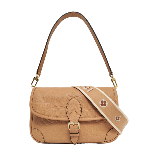 DIANE PM Monogram Calfskin Brown