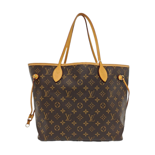 NEVERFULL MM Monogram Coated Canvas Brown