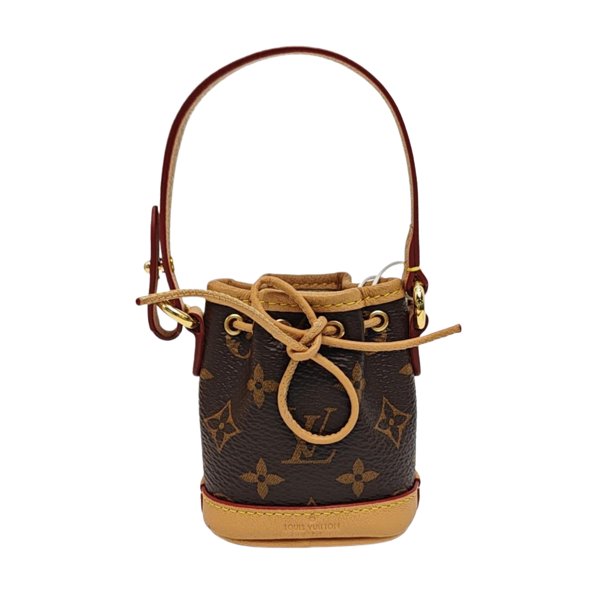 Authenticated pre-owned  Noé Monogram Coated Canvas Brown - Top Handle Bag at Looply