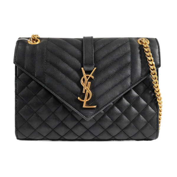 ENVELOPE Medium Quilted Calfskin Black