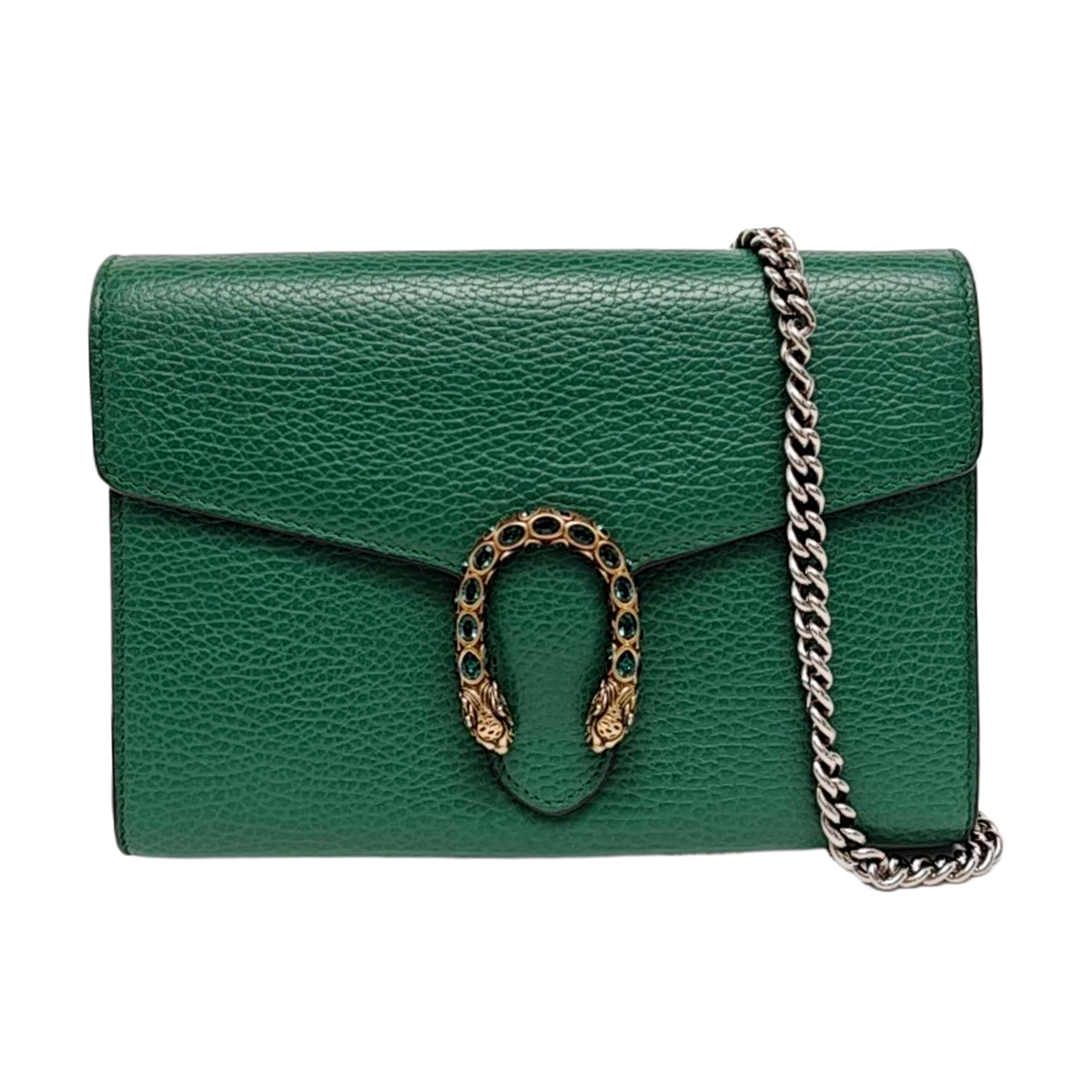 Authenticated pre-owned  Dionysus Super Mini Calfskin Green - Shoulder Bag at Looply