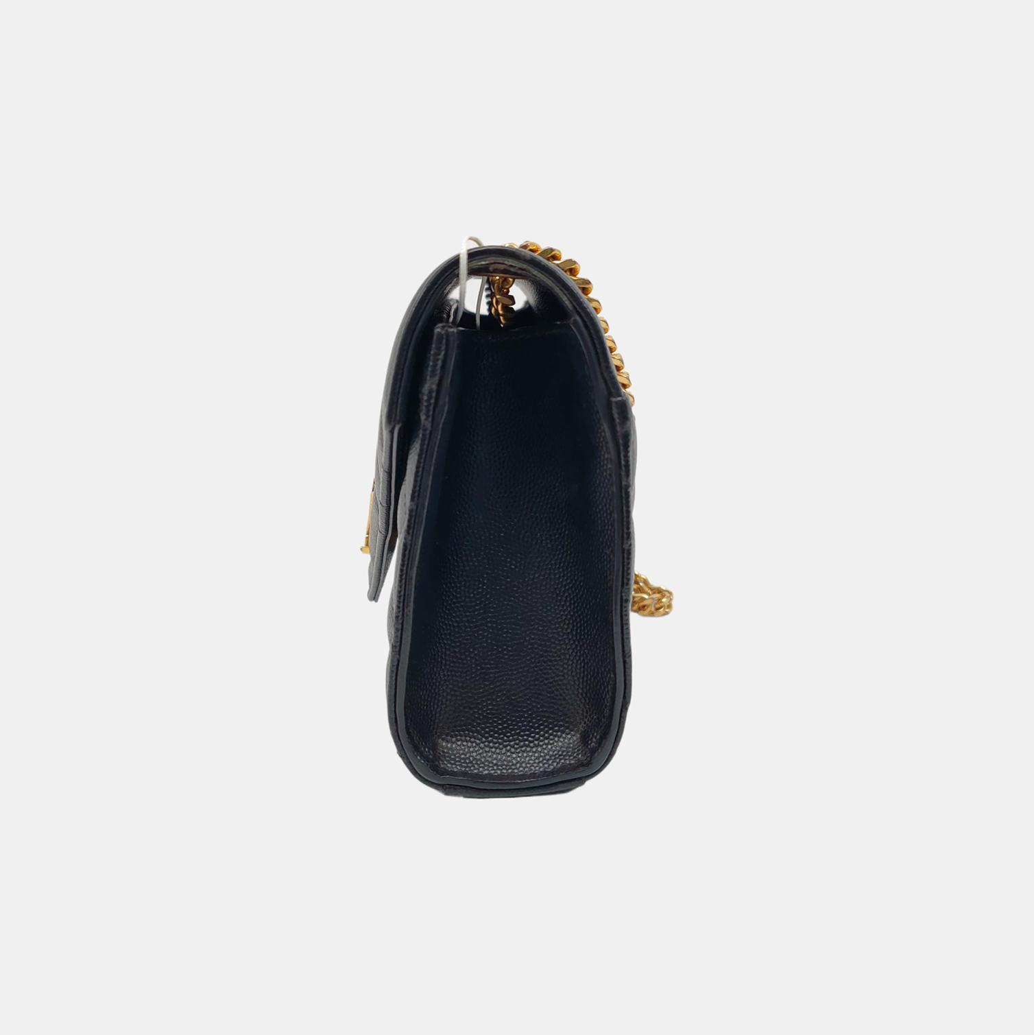 ENVELOPE Small Chevron Calfskin Black