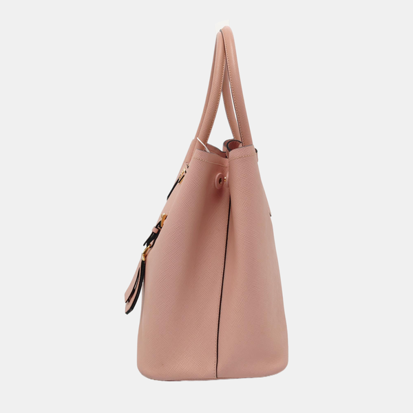 Double Large Saffiano Calfskin Pink