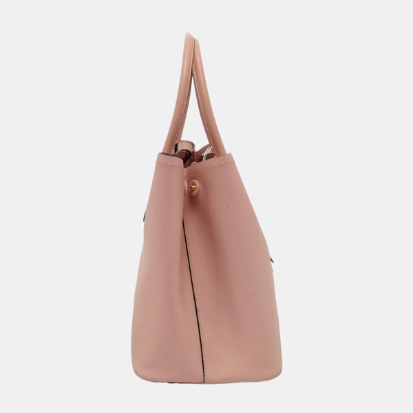Double Large Saffiano Calfskin Pink